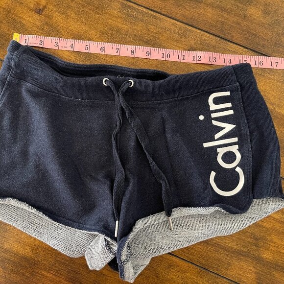 Calvin Klein Performance Shorts M blue white pant - Picture 5 of 6